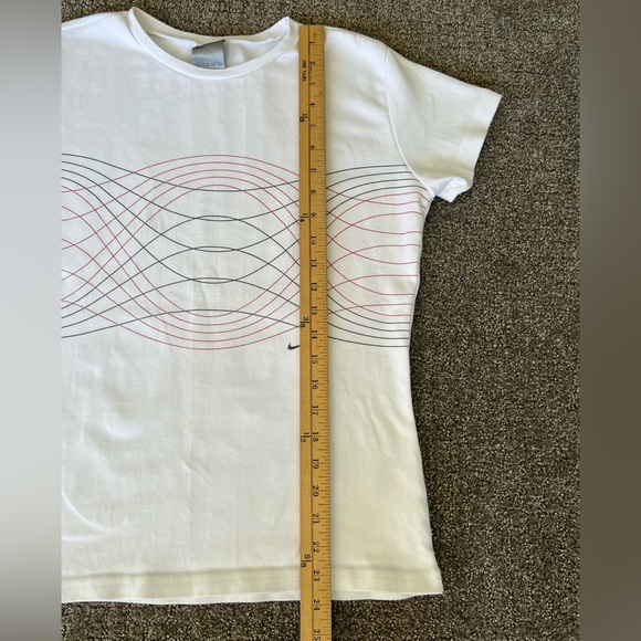 Vintage Nike Shirt Y2K Slim Graphic Short Sleeve Women’s Size XL - Picture 3 of 8